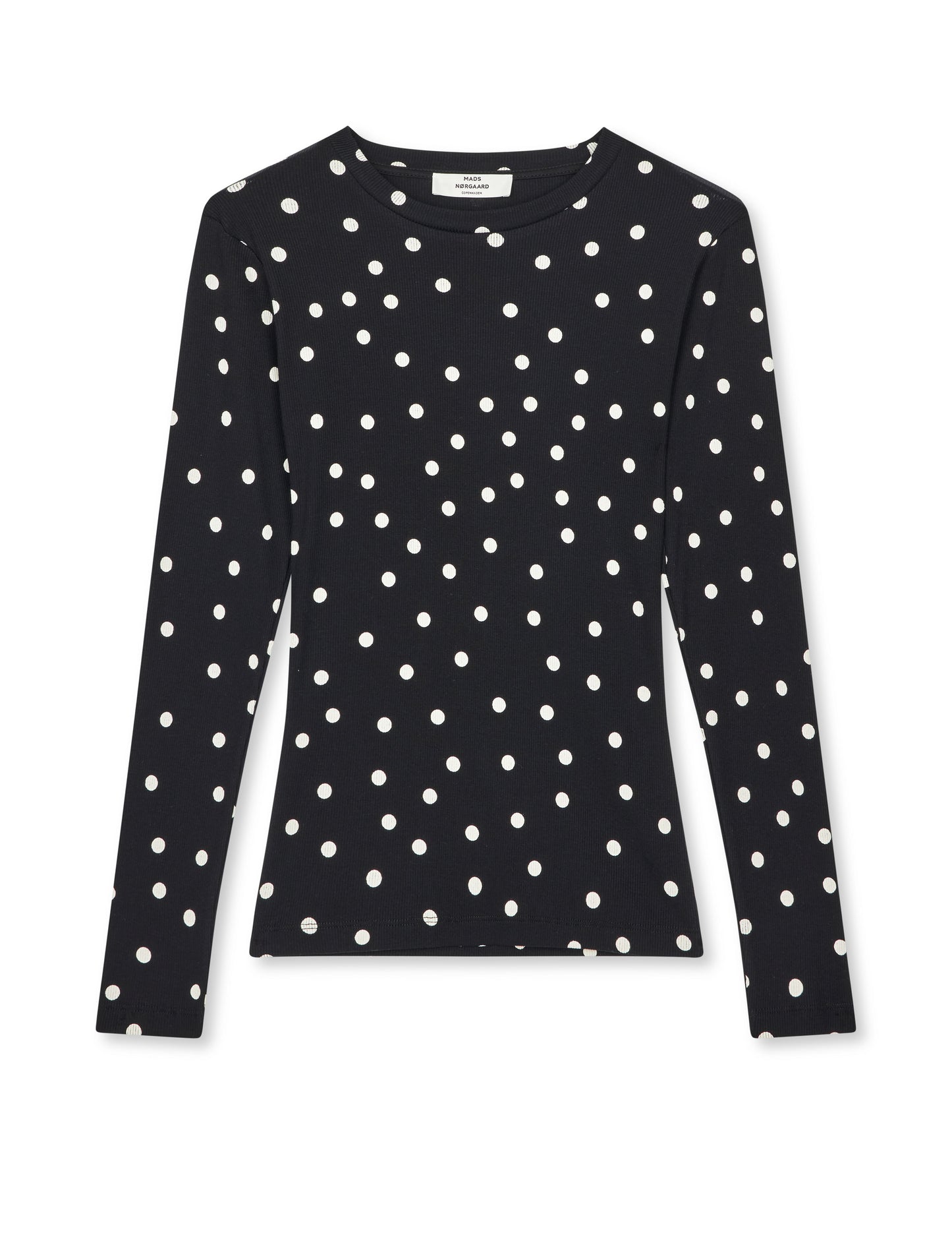 2x2 Cotton Tuba Tee LS AOP, Dot AOP Black