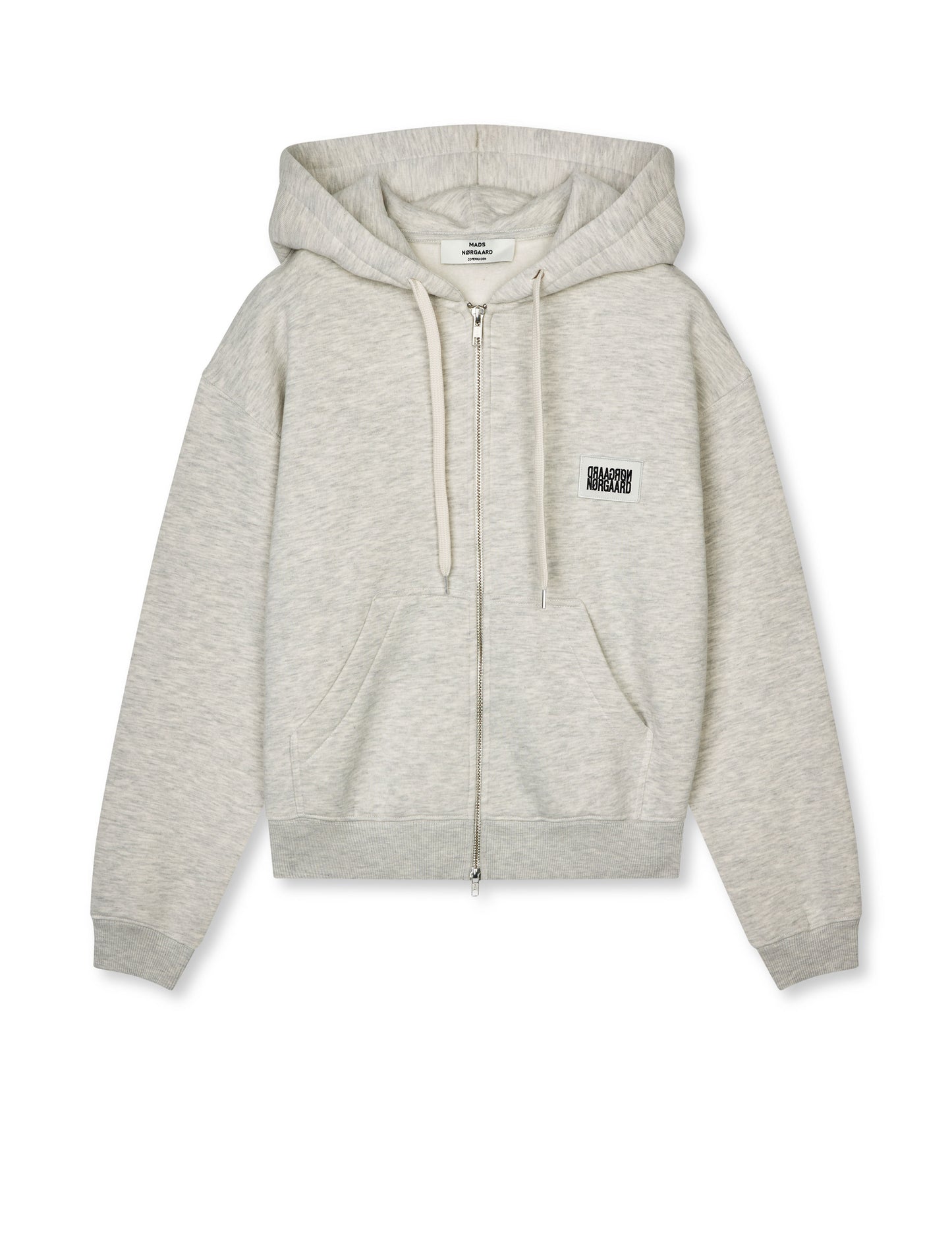 Standard Bobo Hood Sweatshirt, Light Grey Melange