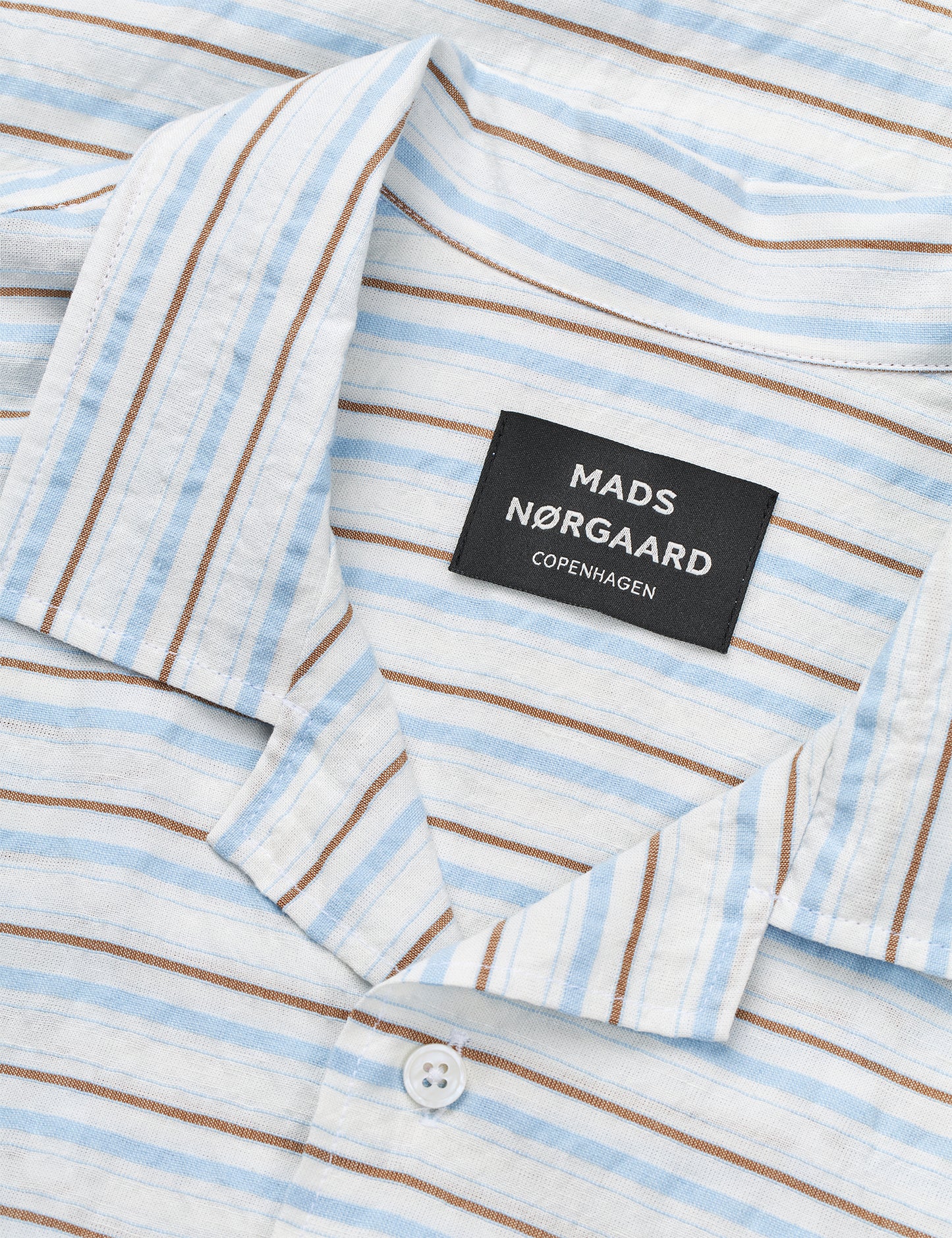 Stelo Resort Big Shirt, White/Cashmere Blue/Plaza Taup