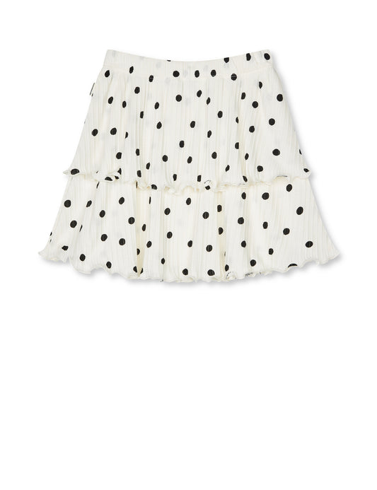 Pointella Sallie Skirt AOP, Dot AOP Vanilla Ice