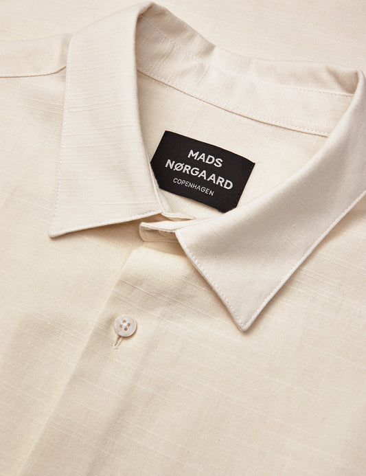 Grida Cotton Victor Shirt SS, Vanilla Ice
