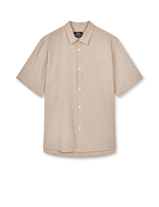 Grida Cotton Victor Shirt SS, Plaza Taupe