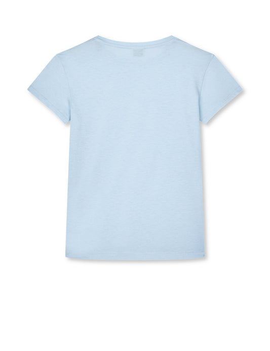 Single Cotton Tuvina mini mirror Tee, Cashmere Blue