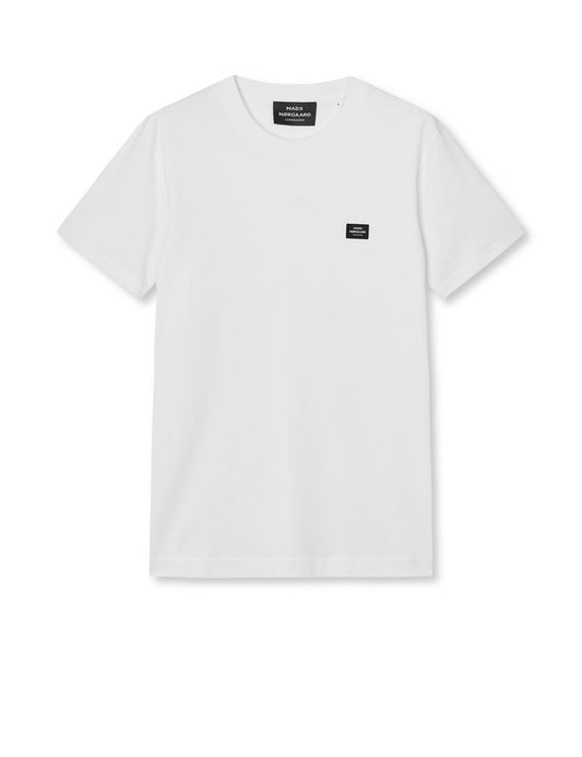 Cotton Jersey Frode Patch Tee, White
