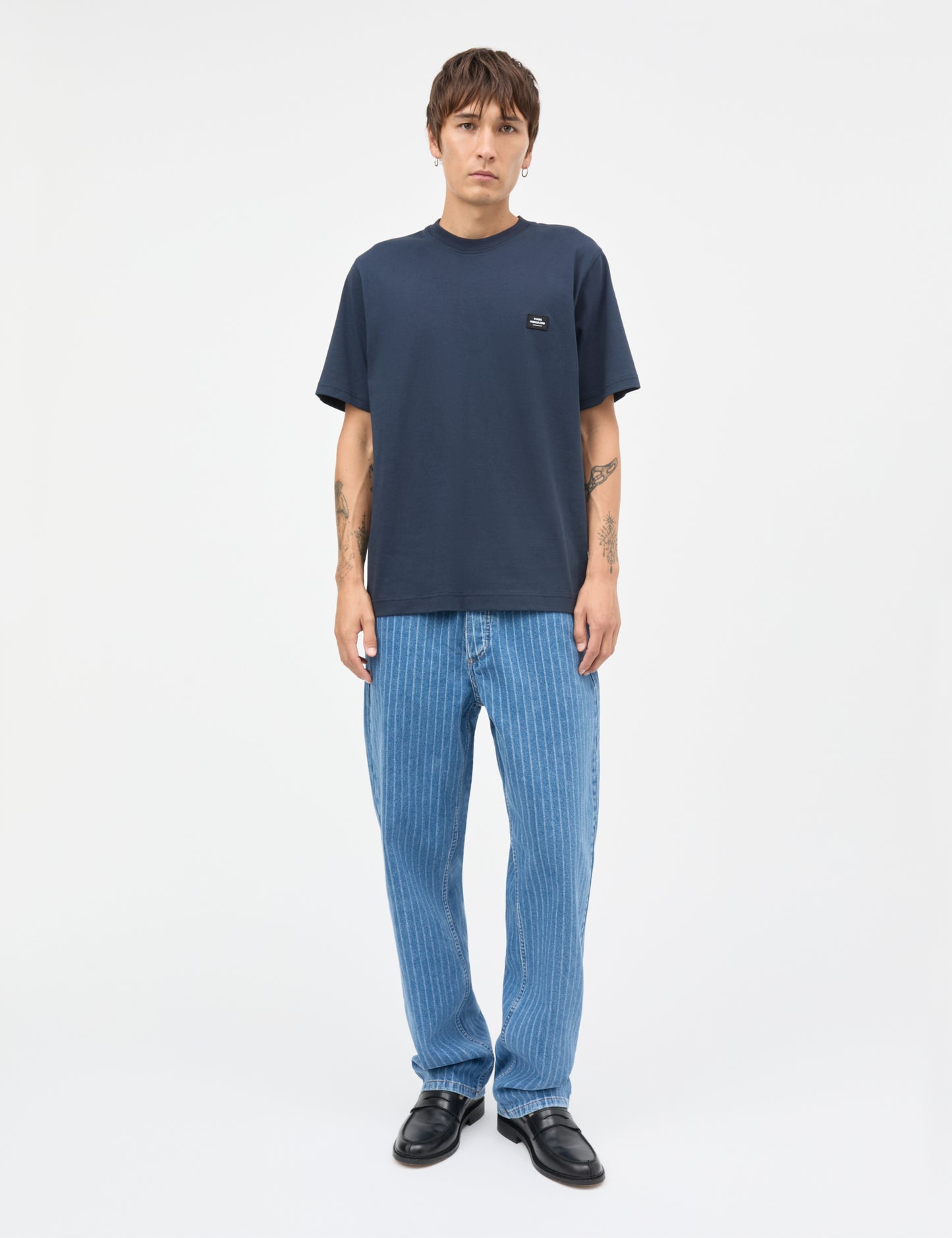 Cotton Jersey Frode Patch Tee, Parisian Night