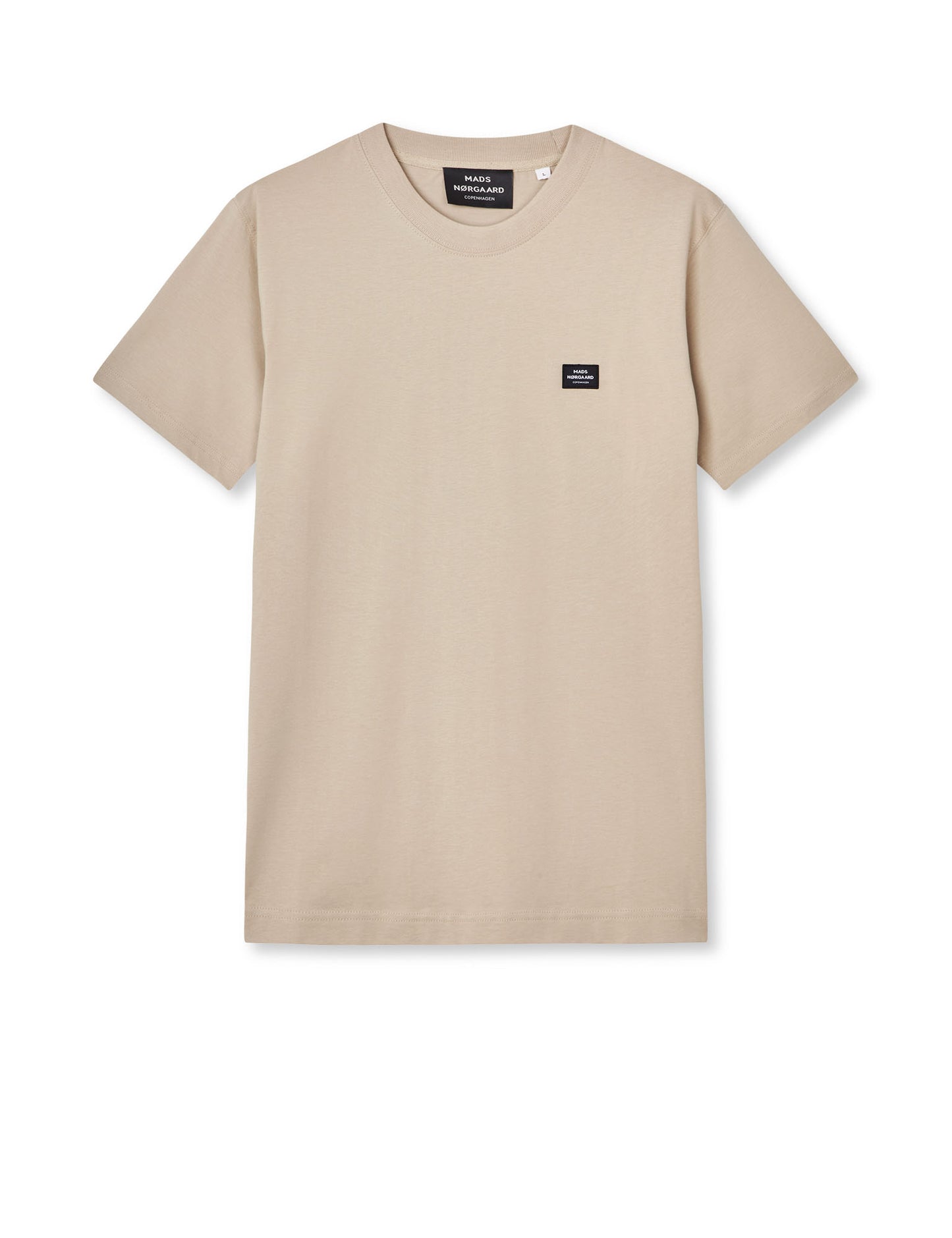 Cotton Jersey Frode Patch Tee, Plaza Taupe