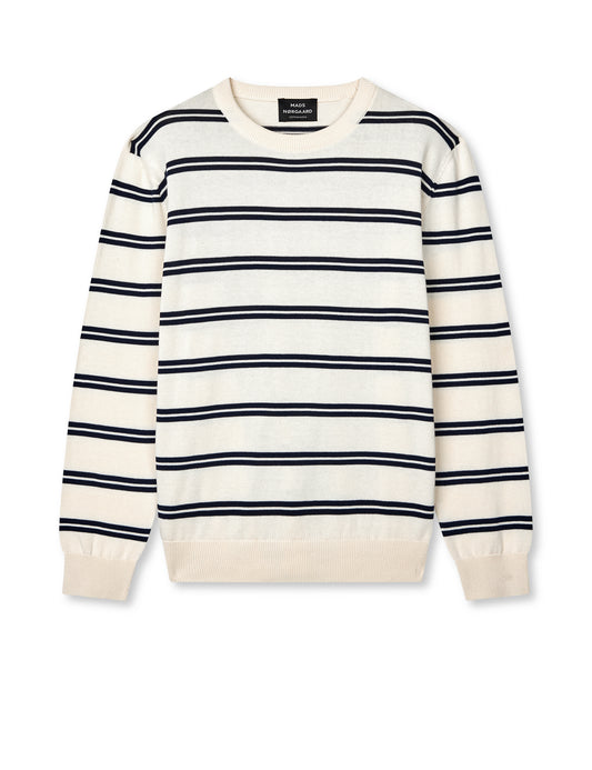 Tight Cotton Karsten Knit ST., Vanilla Ice/Sky Captain