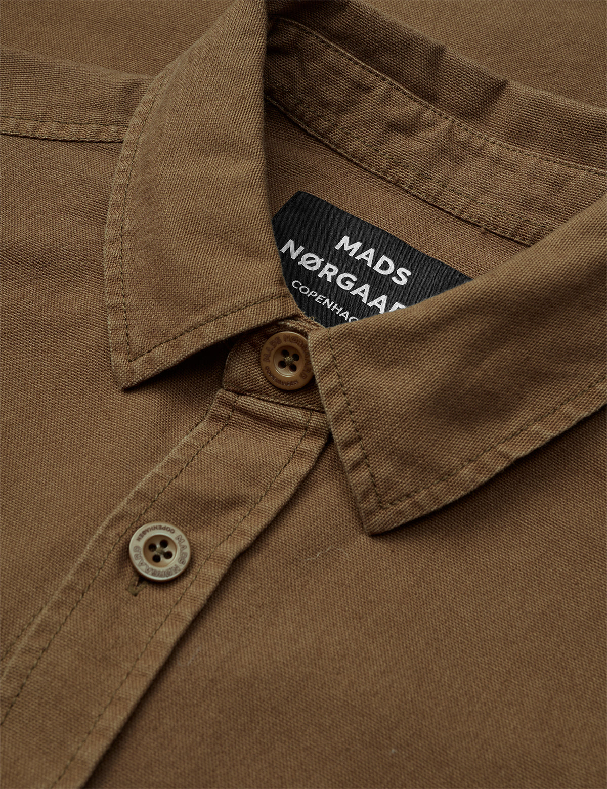 Dyed Canvas Skyler Shirt FAV, Cocoa