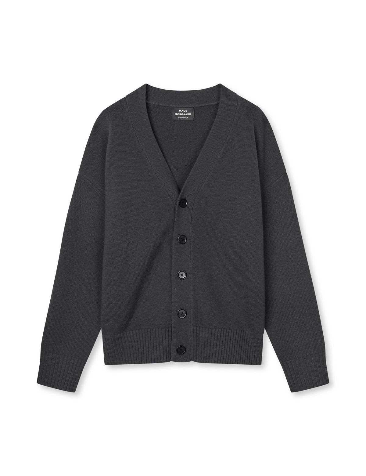 Super Wool Cardigan Knit, Asphalt