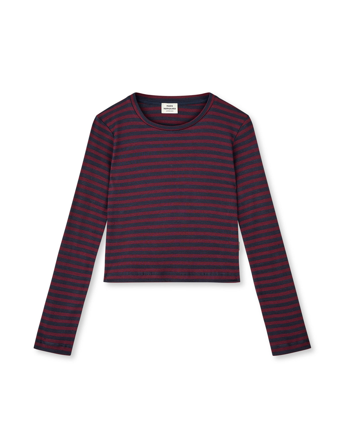 2x2 Cotton Stripe Tikka Top, Sky Captain/Winetasting