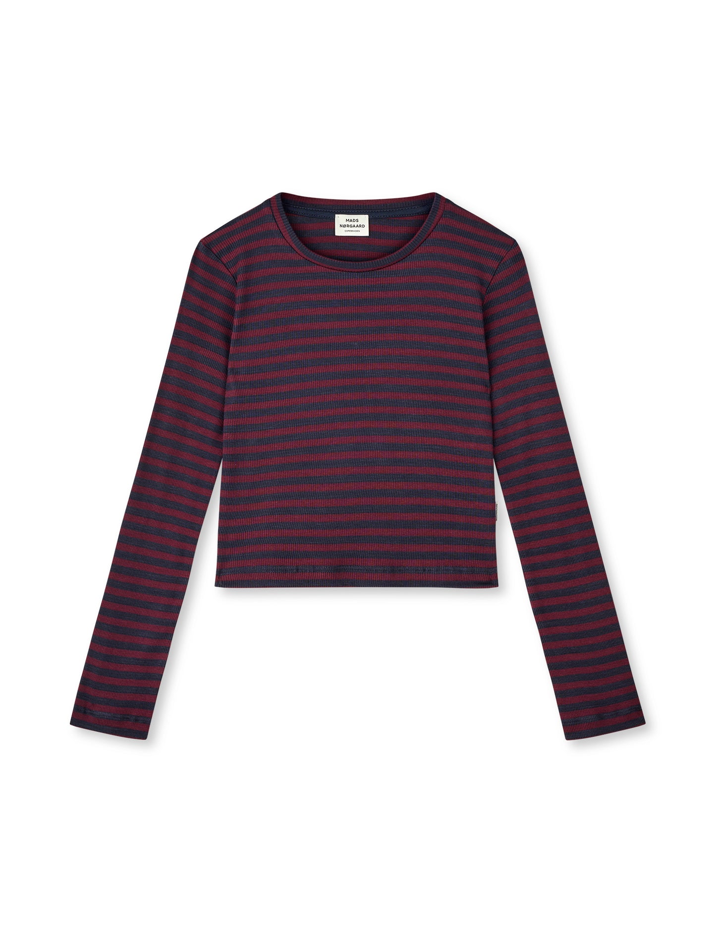 2x2 Cotton Stripe Tikka Top, Sky Captain/Winetasting