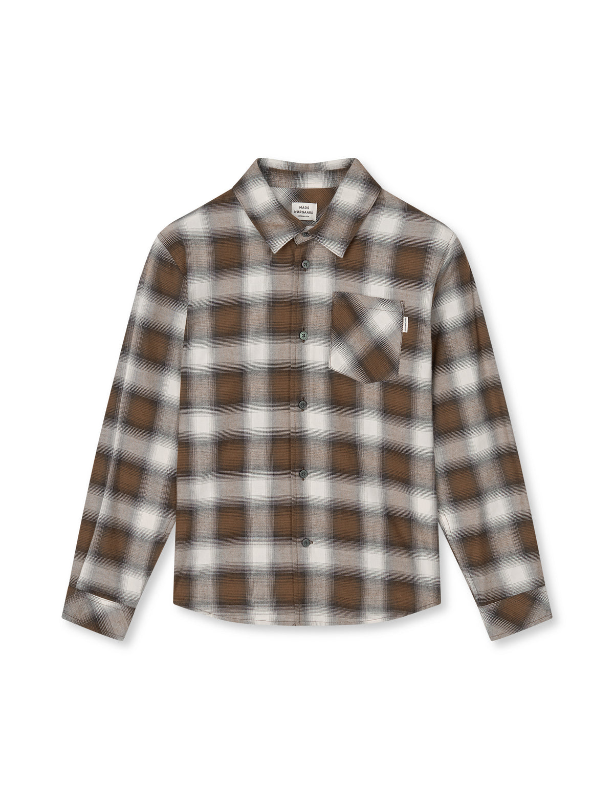 Flannel Check Svano Shirt, Cocoa CH.