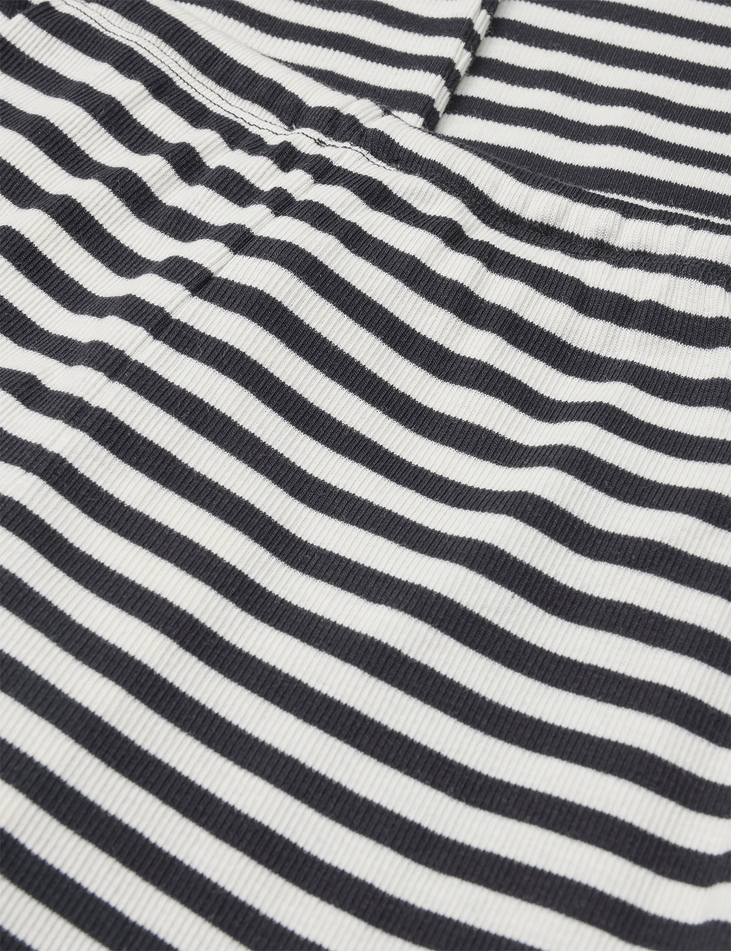 2x2 Cotton Stripe Verona Pants, Black/Vanilla Ice
