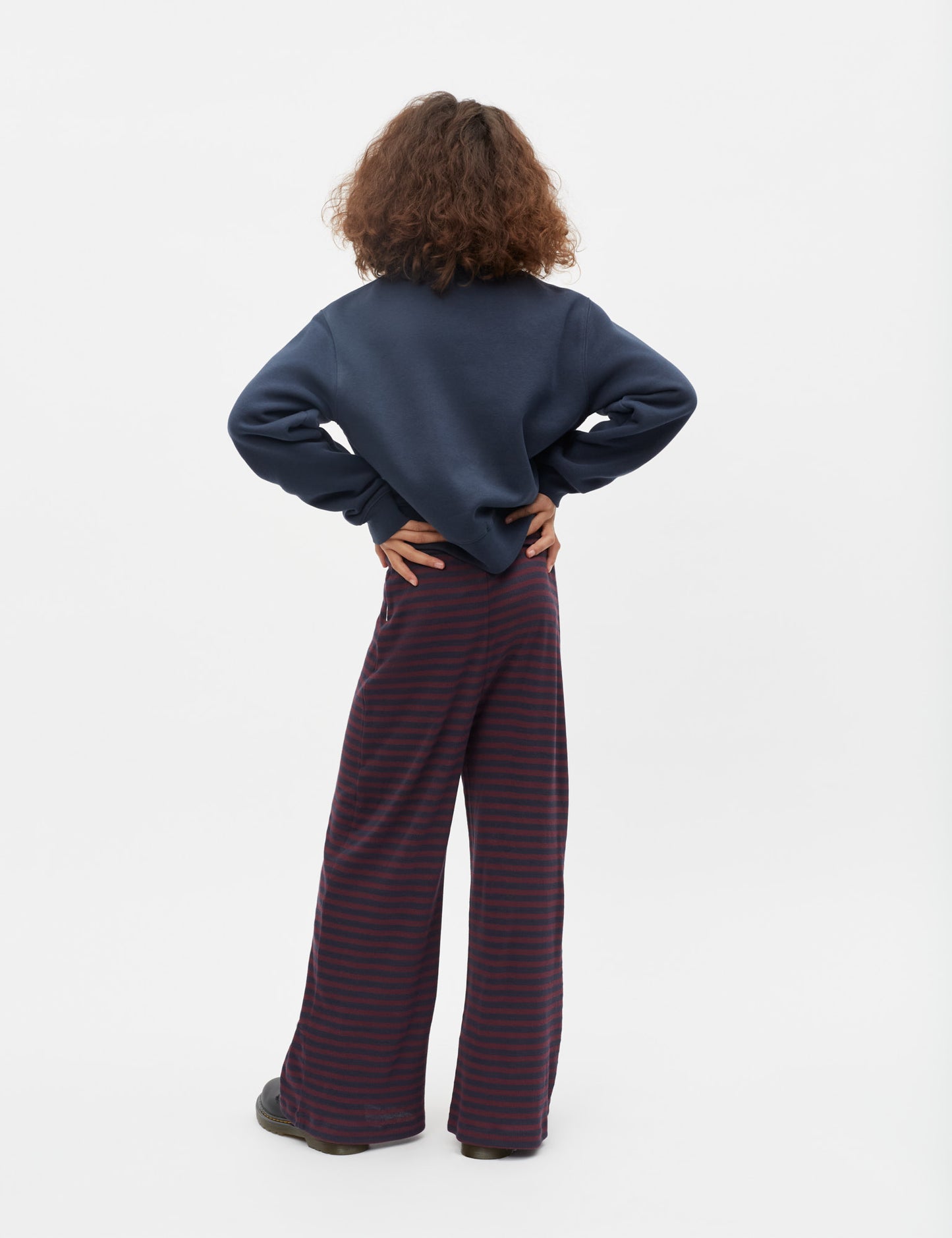 2x2 Cotton Stripe Verona Pants, Sky Captain/Winetasting
