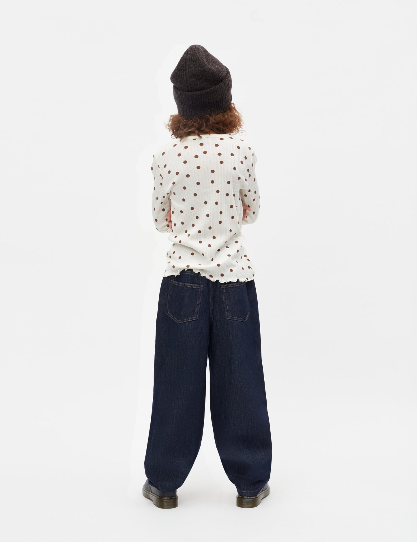 Pointella Trudy Tee LS AOP, Vanilla Ice/Cocoa