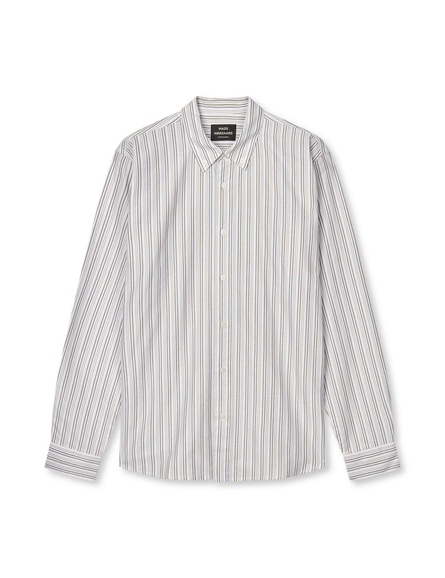 Oxford Sune Stripe Shirt BD FAV, White/Tarmac