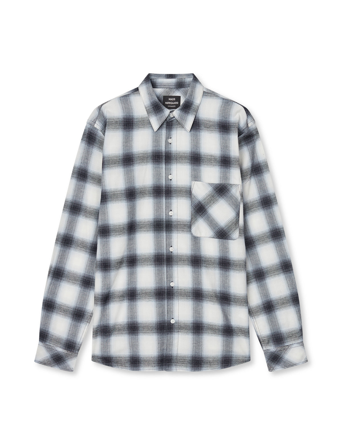 Flannel Check Sune Shirt, Sky Captain CH.