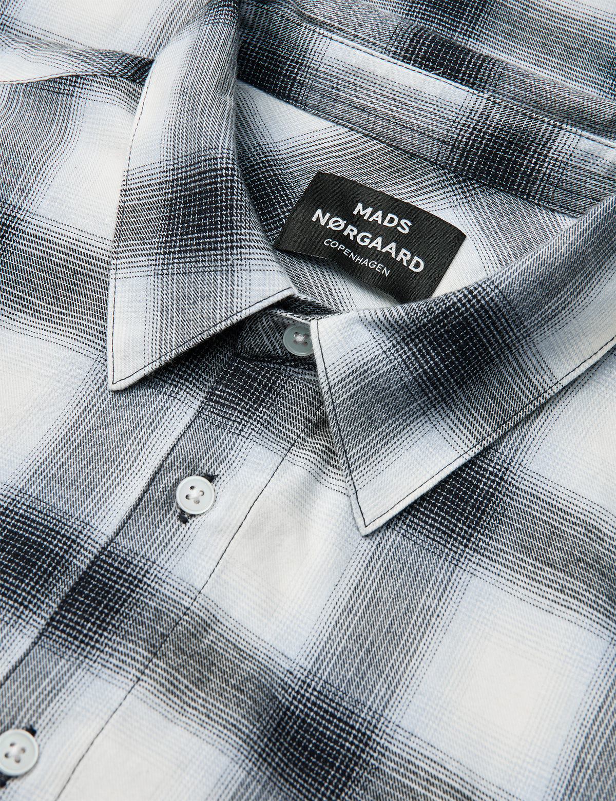 Flannel Check Sune Shirt, Sky Captain CH.