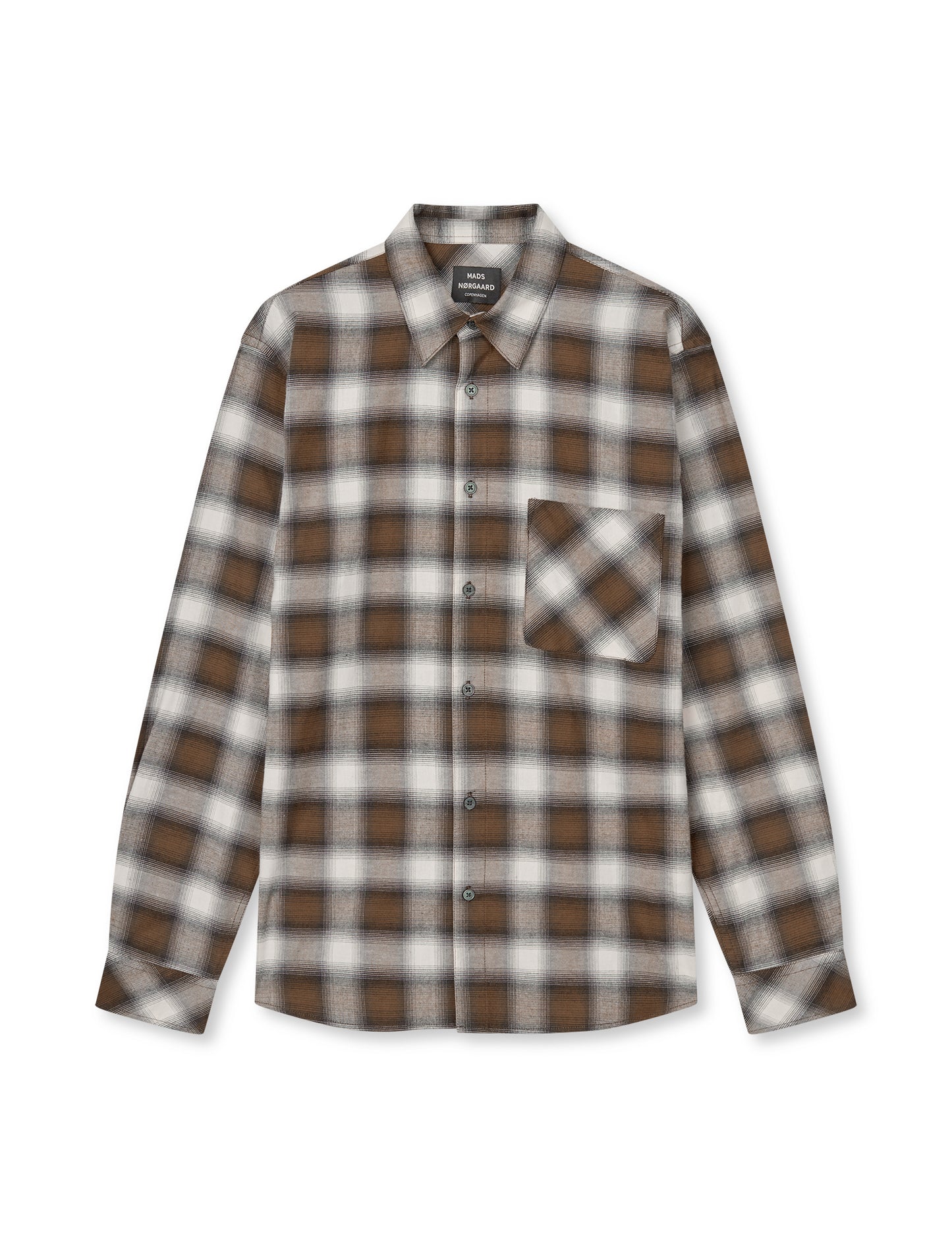 Flannel Check Sune Shirt, Cocoa CH.