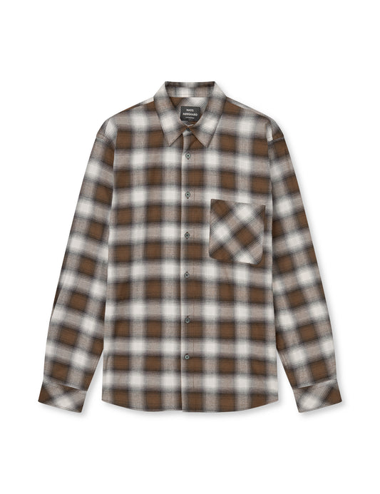 Flannel Check Sune Shirt, Cocoa CH.