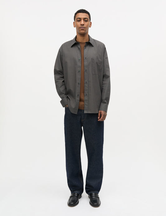 Cotton Soft Marcel Shirt, Sky Captain/Tarmac CH.