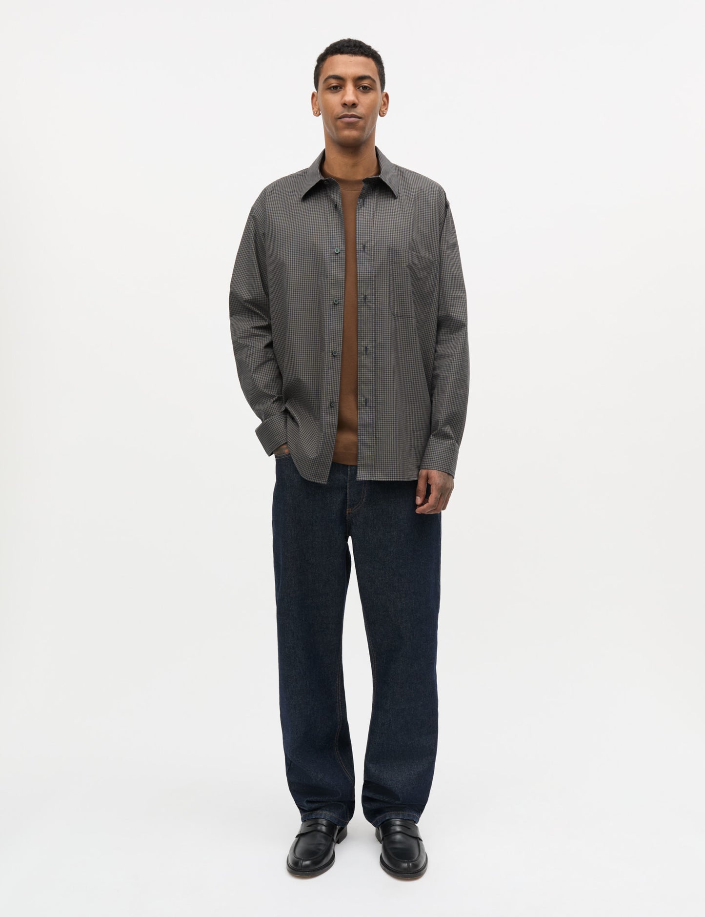 Cotton Soft Marcel Shirt, Sky Captain/Tarmac CH.
