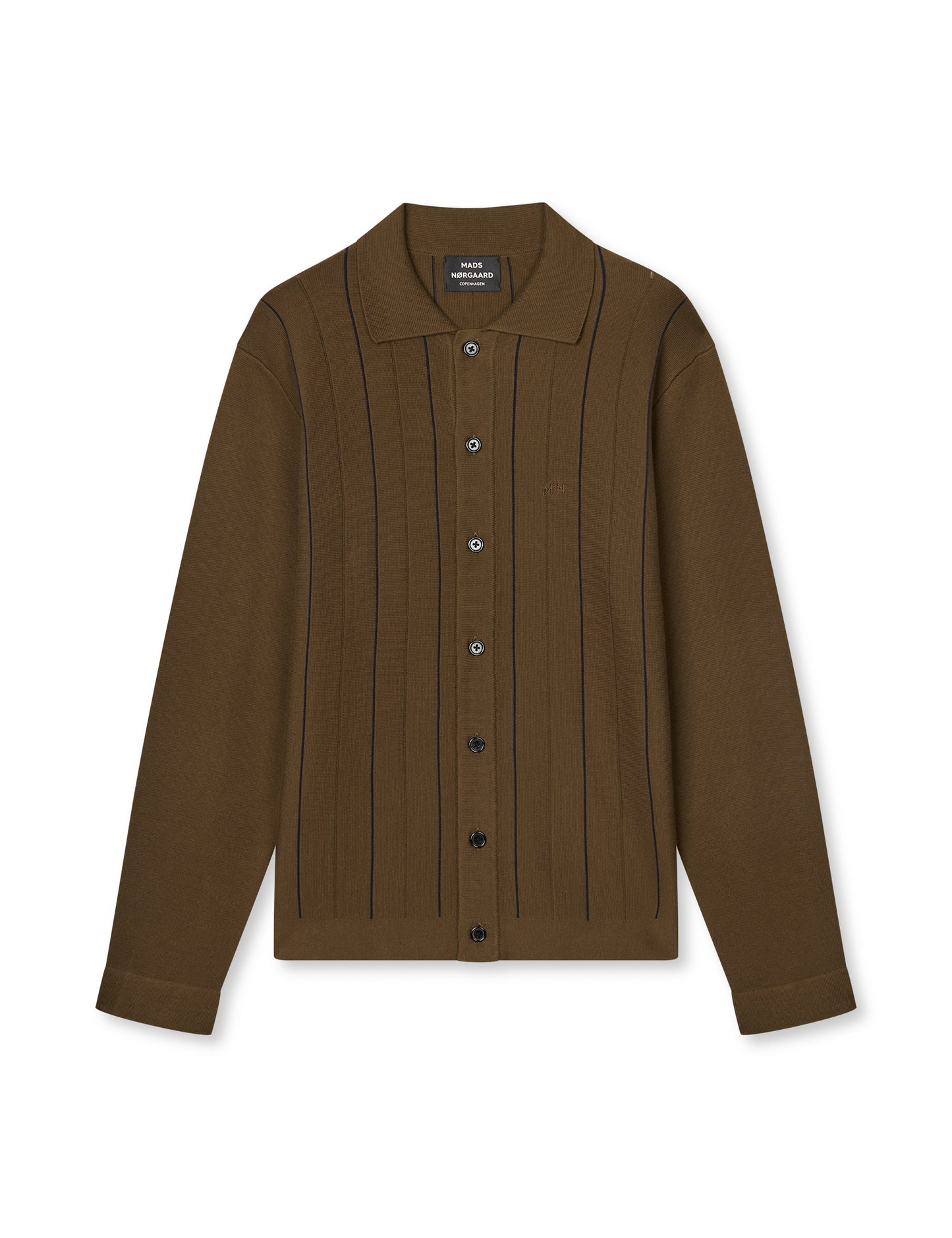 Classy Brando Polo LS Knit, Cocoa