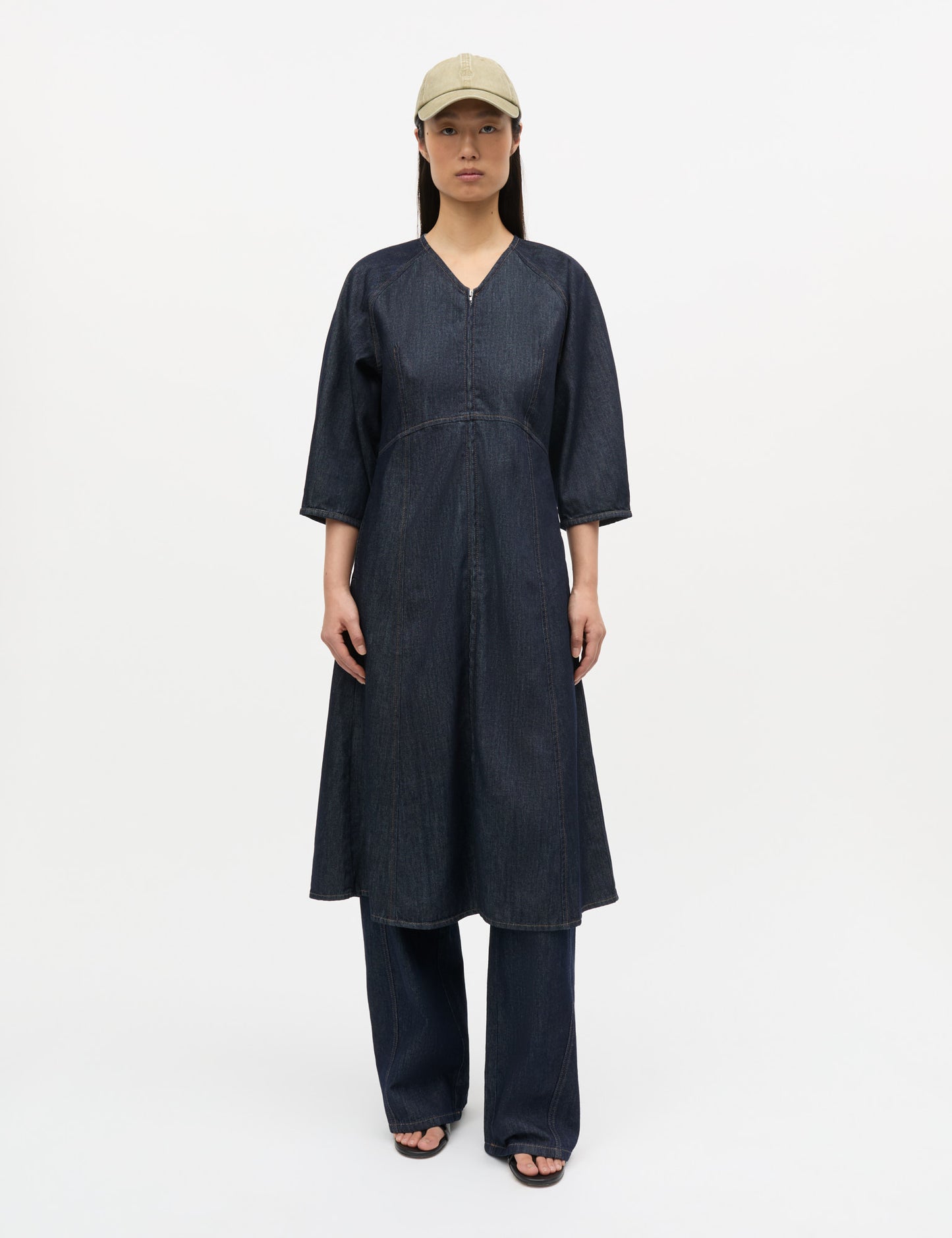 Cosy Denim Gudrun Dress, Rinse
