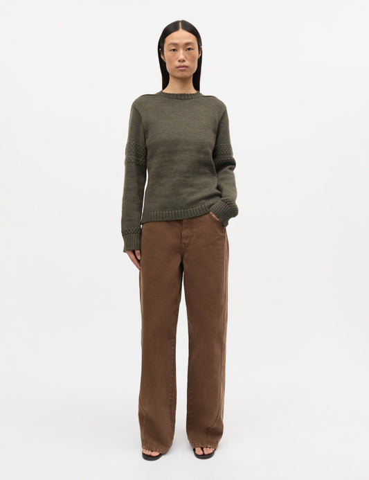 Wool Karoline Sweater, Tarmac Melange