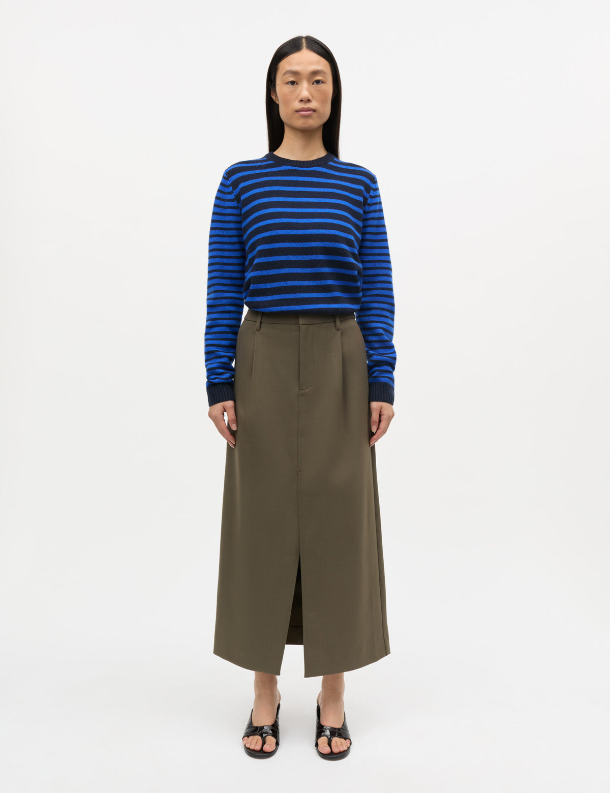 Super Twill Marina Skirt, Tarmac