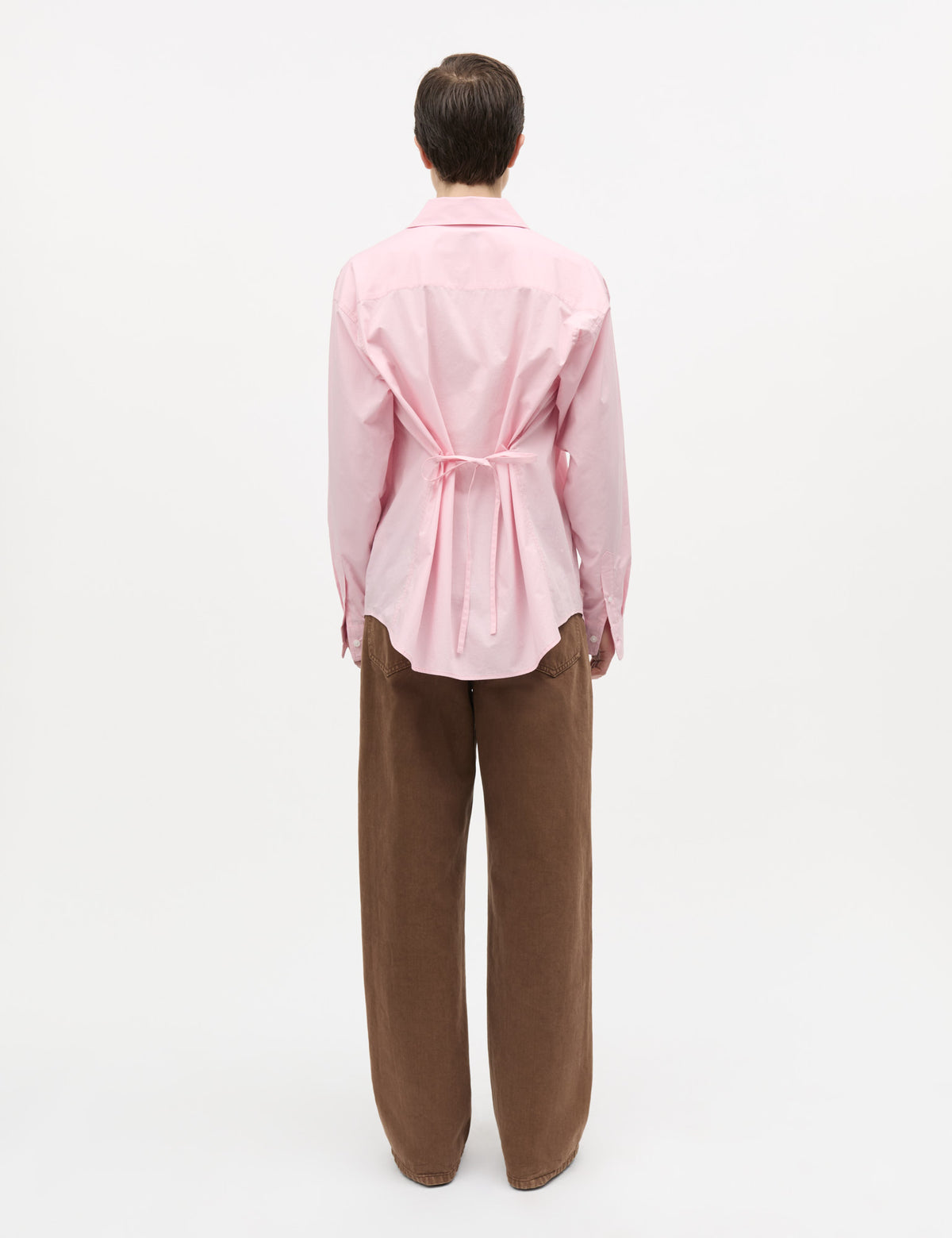 Peach Poplin Shelly Shirt, Fairy Tale Pink
