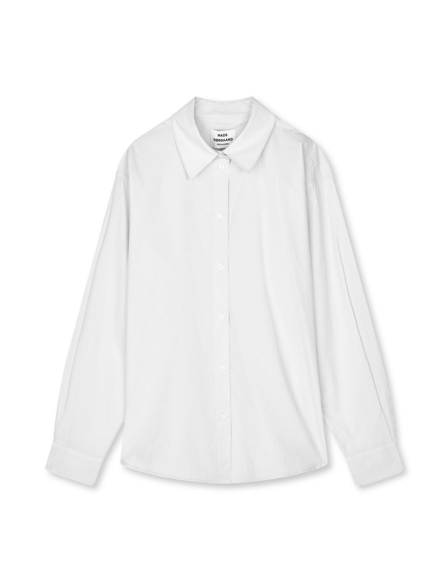 Peach Poplin Shelly Shirt, Snow White