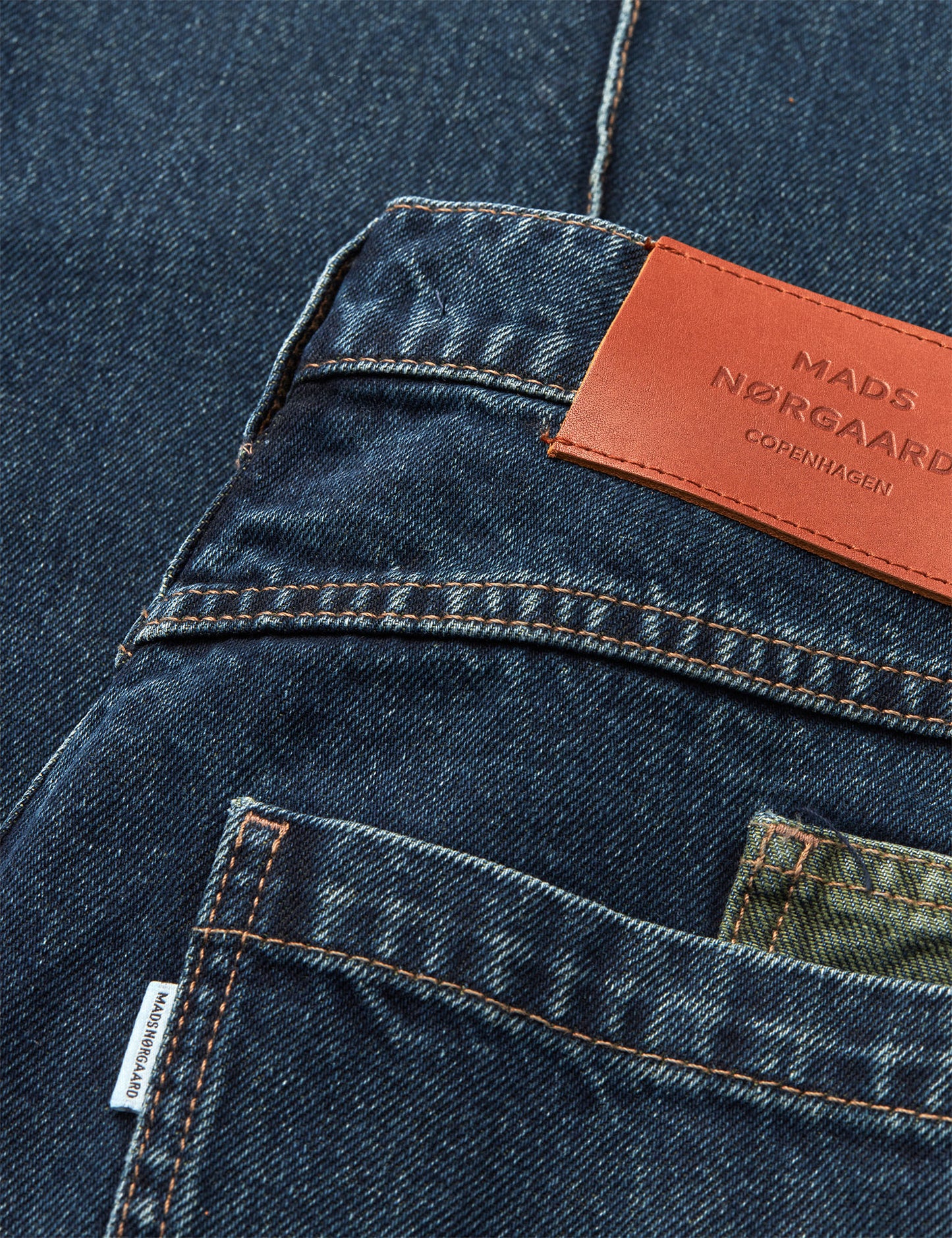 Double Denim Pam Jeans, Blue/Green Dye