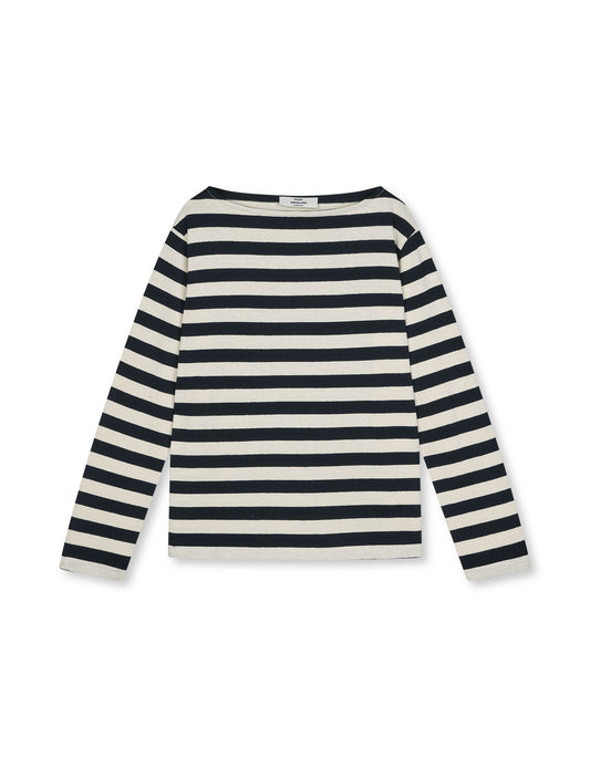 Pablo Gabi Tee LS, Vanilla Ice/Black