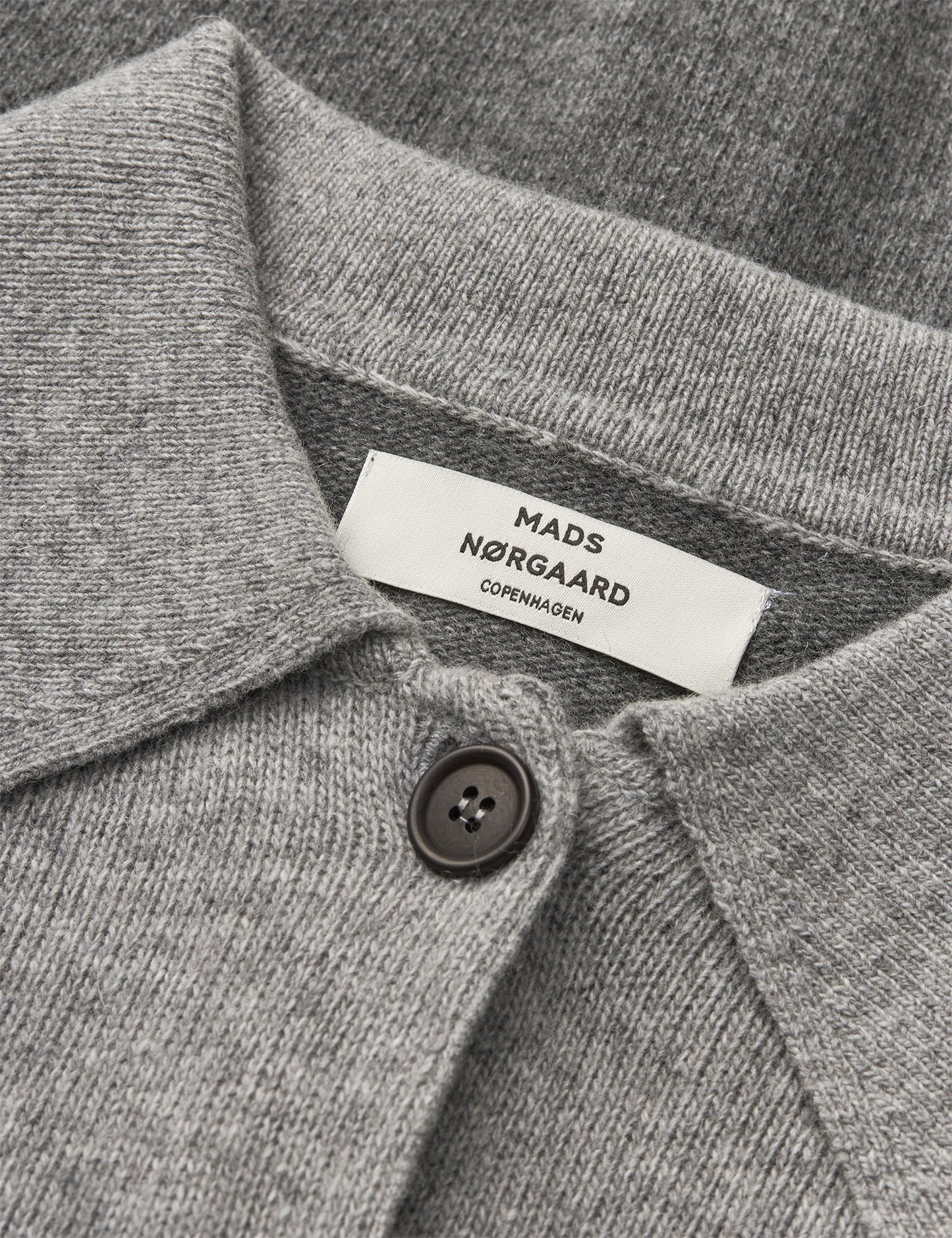 Yota Knit Katrine Cardigan, Light Grey Melange/Dark Grey M