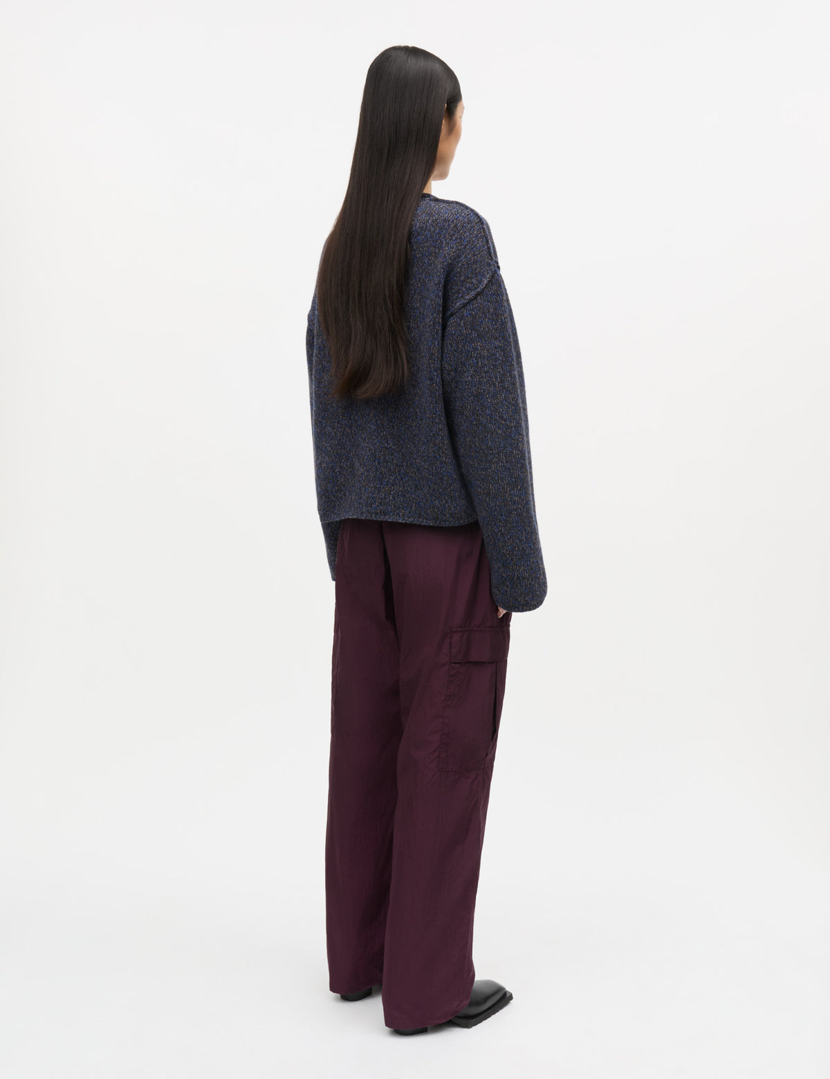 Charlotte Madison Knit, Sky Captain Melange