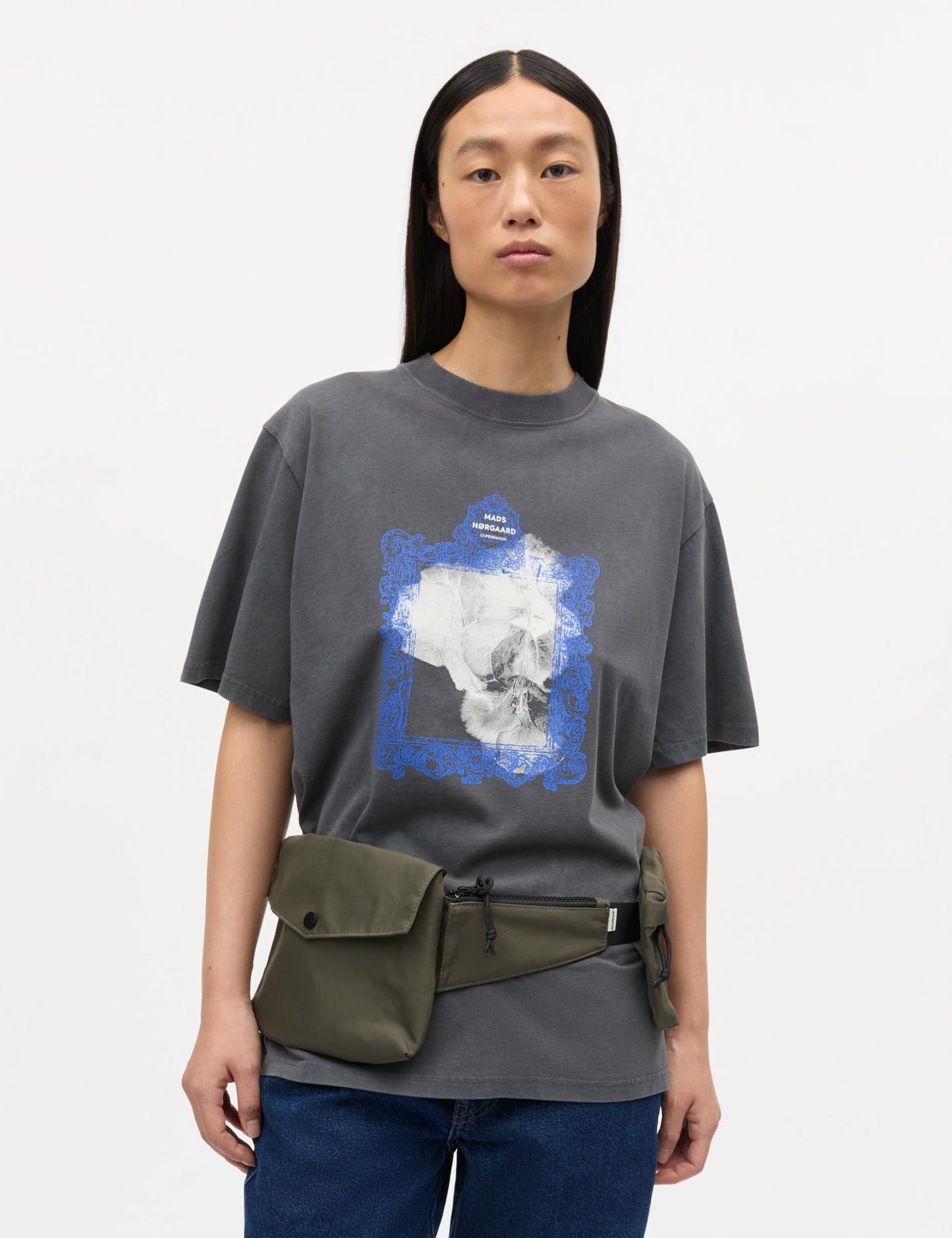Cotton Jersey Dassel Tee, Washed Black