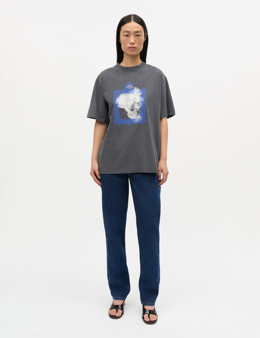Cotton Jersey Dassel Tee, Washed Black