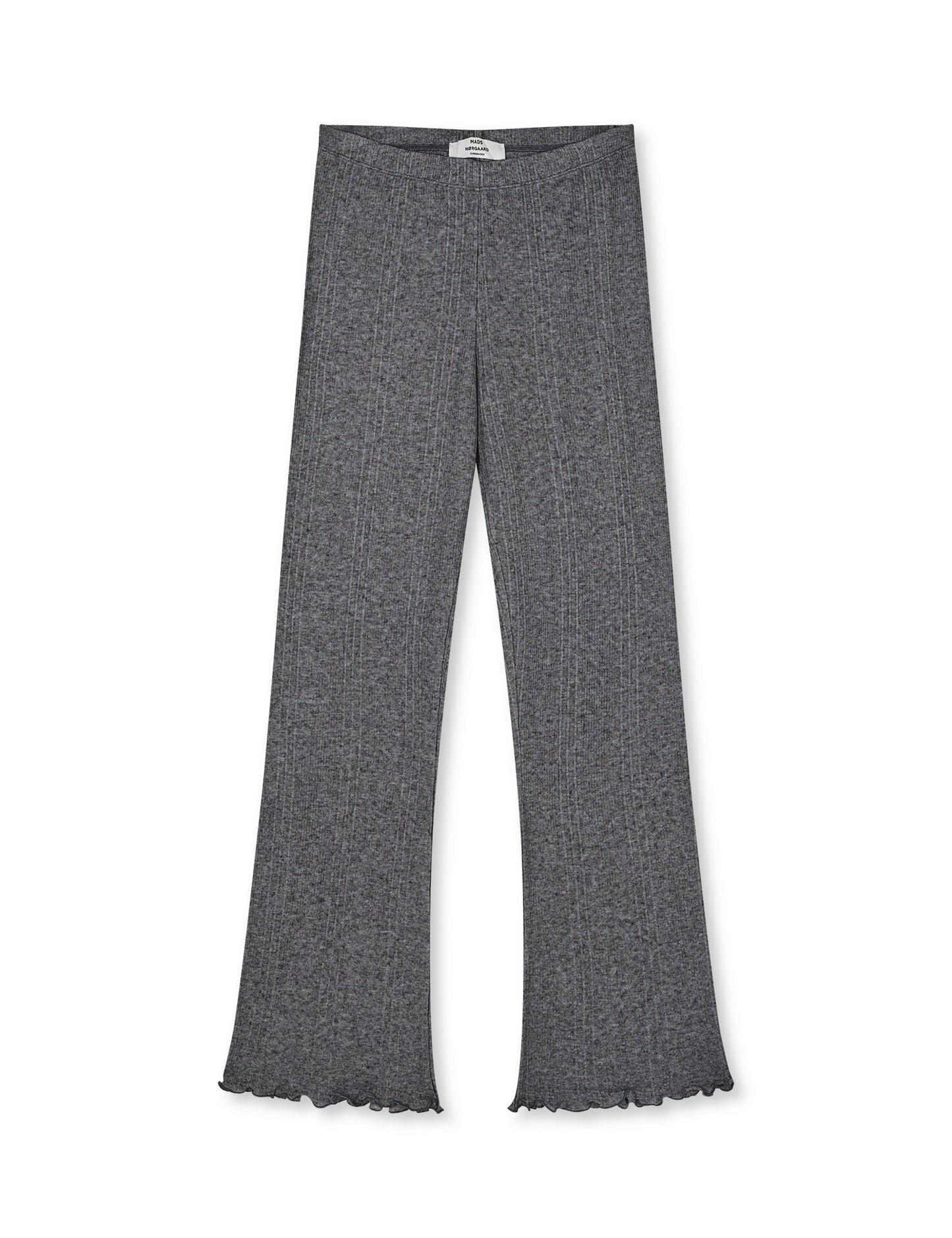 Point Wool Lonnie Pants, Dark Grey Melange
