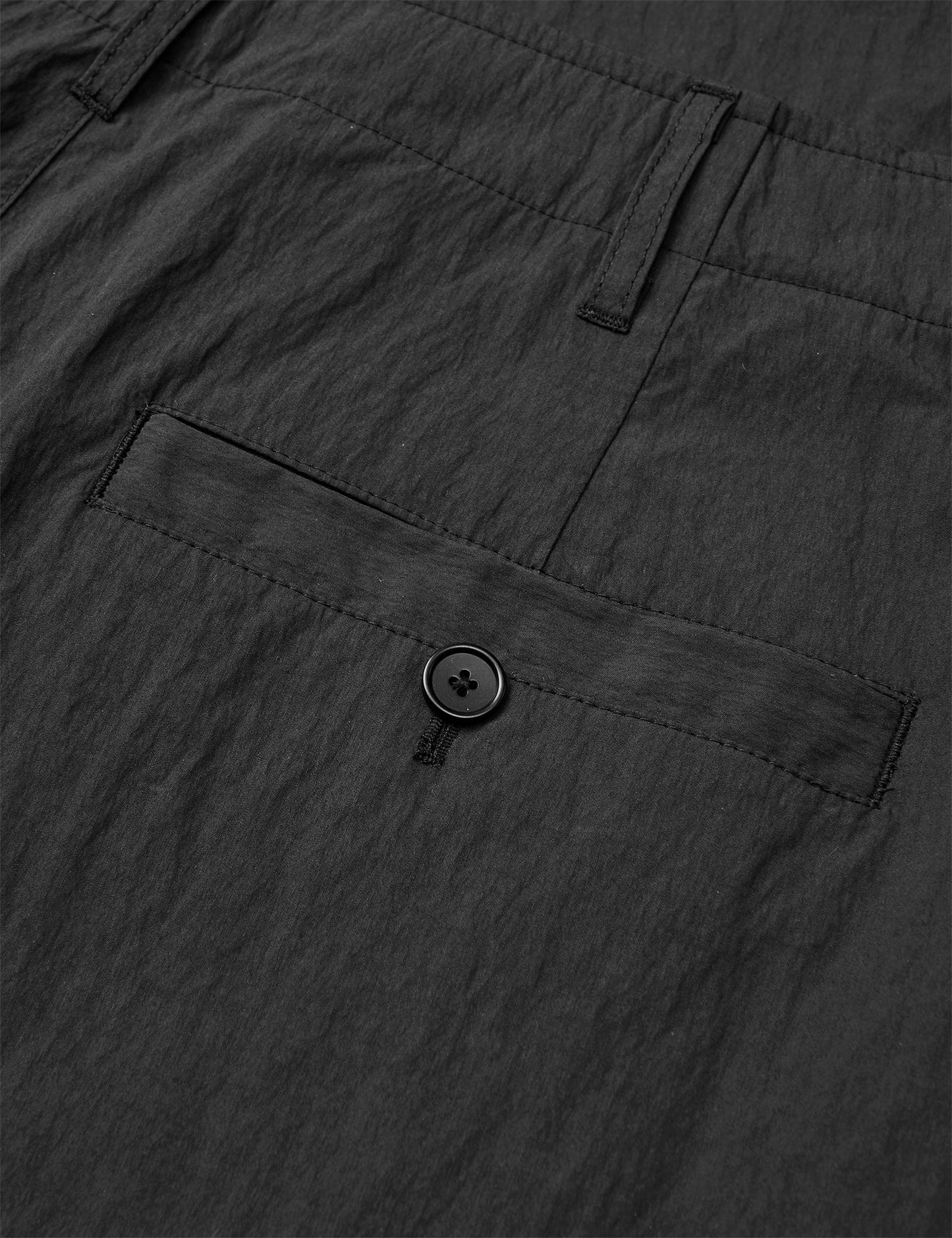 Dry Nylon Cargo Pants, Black