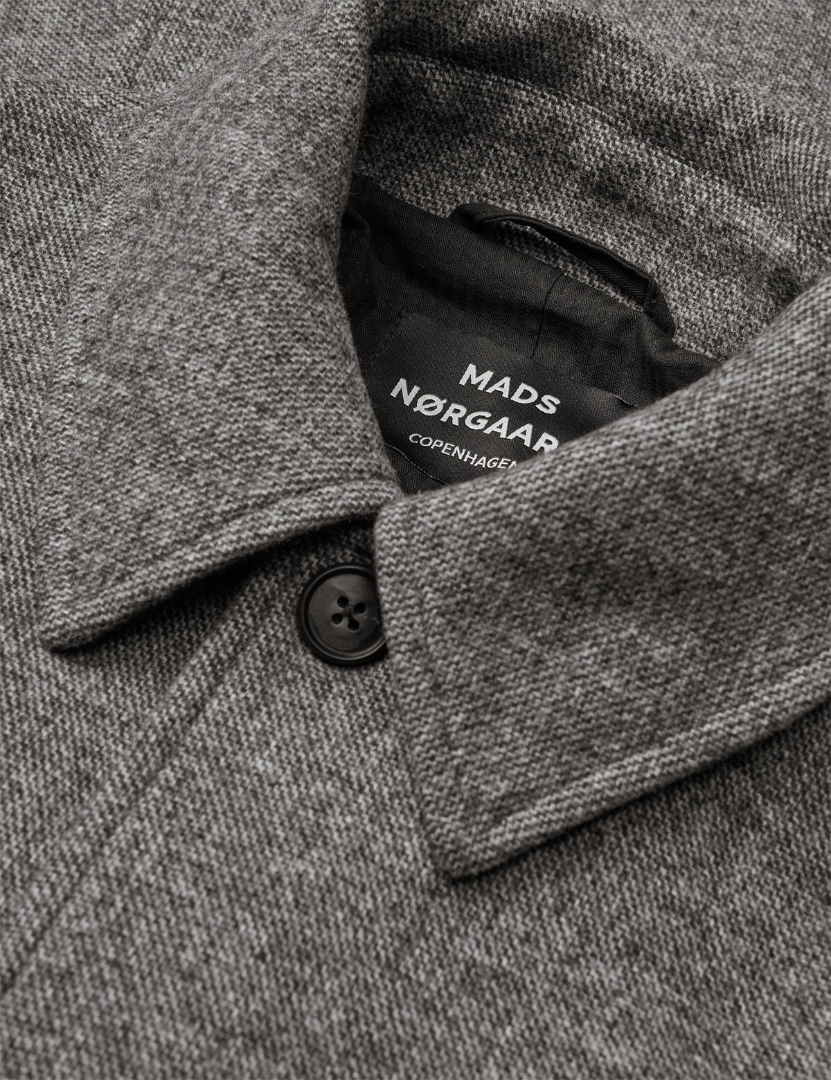 Bond Wool Curtis Coat, Dark Grey Melange