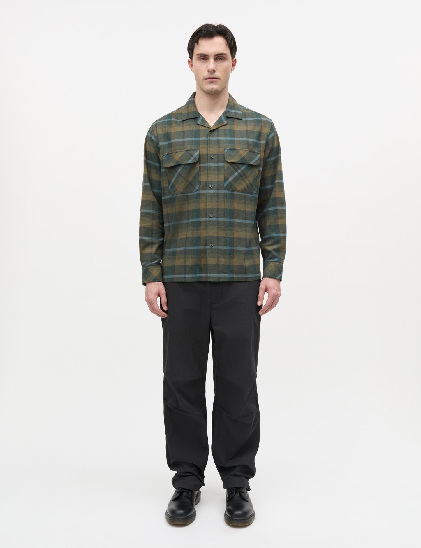 Brushed Flannel Luke Shirt CH, Tarmac Check