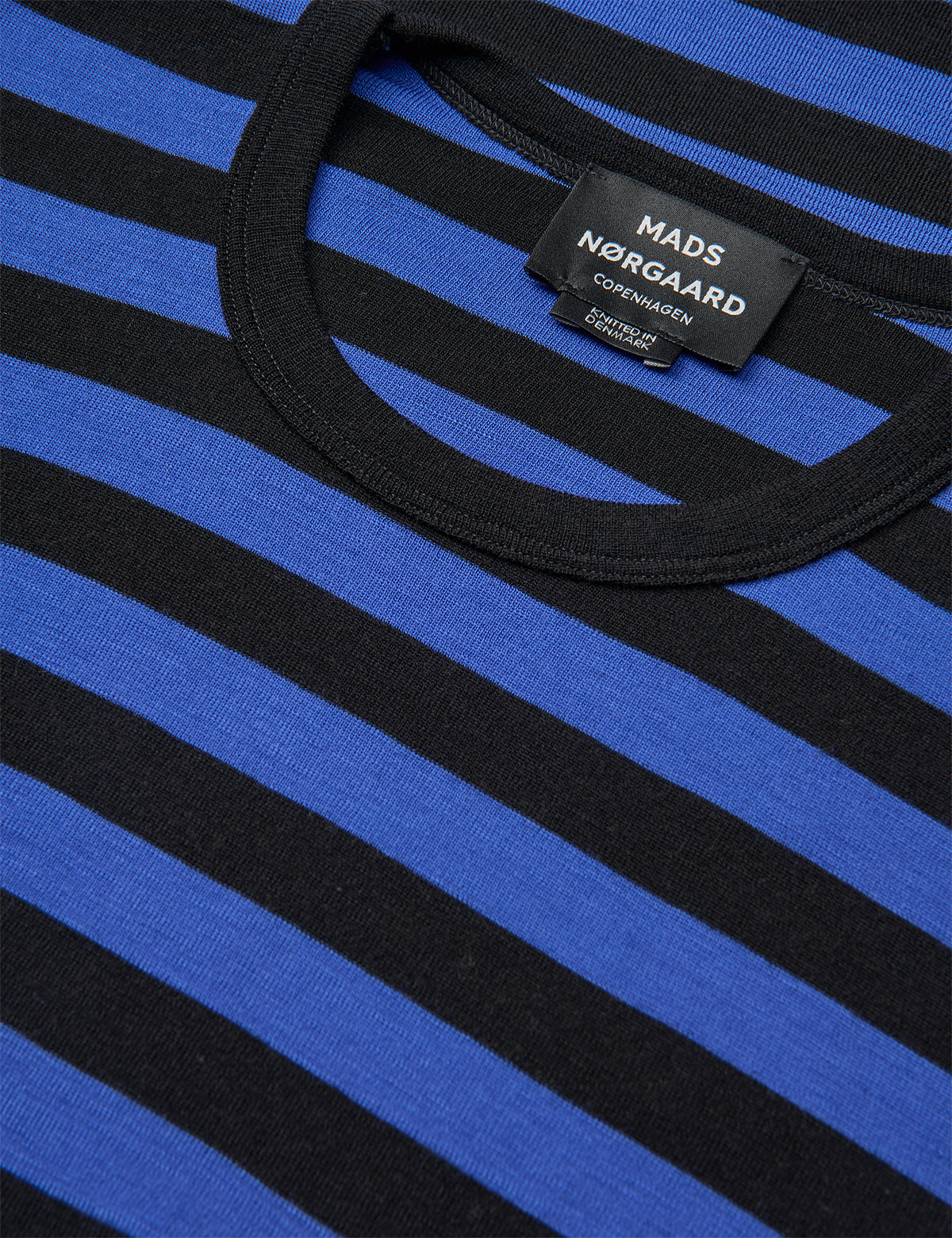 Fine Wool Tobias Knit, Asphalt/Lapis Blue
