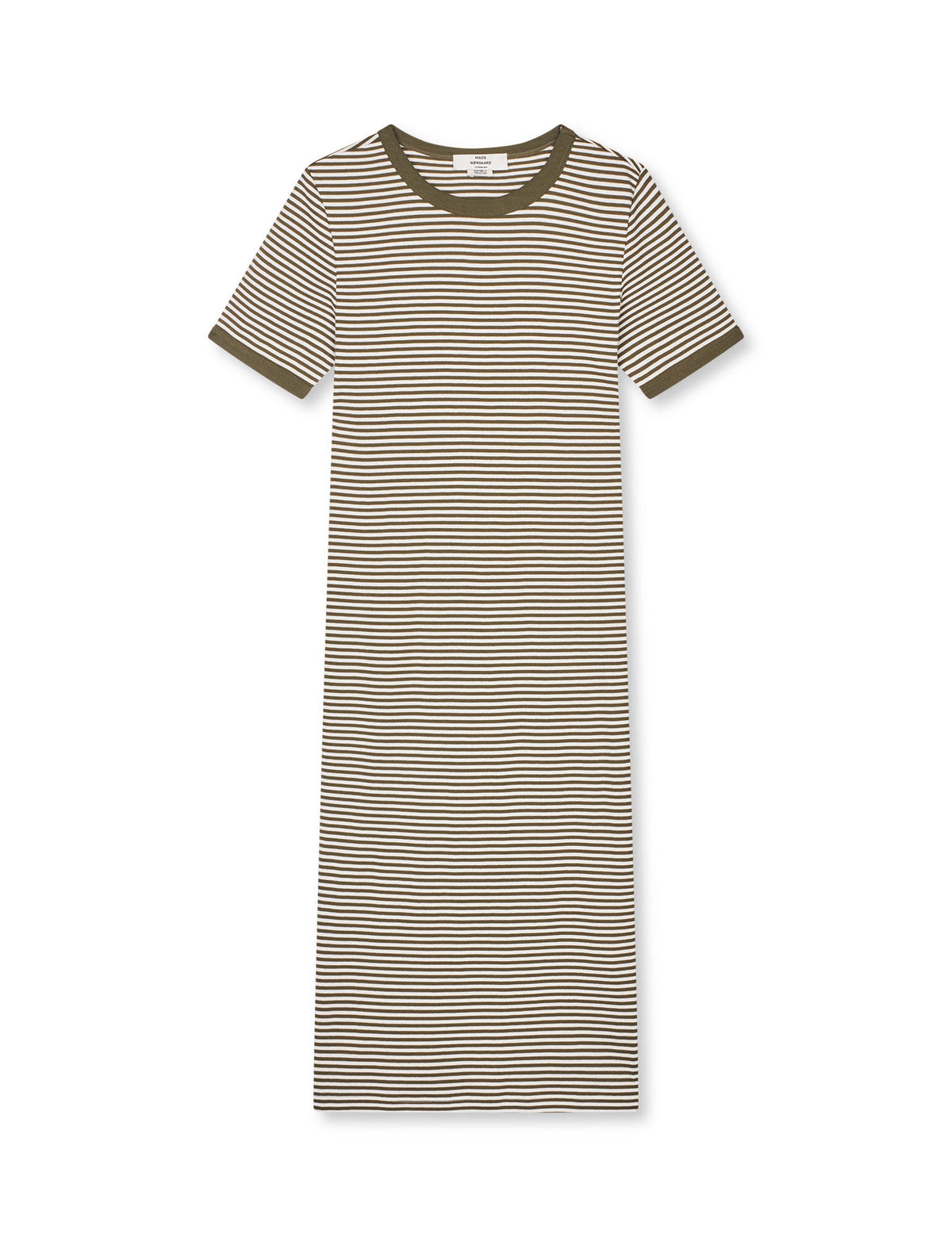 Grace Jersey Stripe July Dress, White/Tarmac