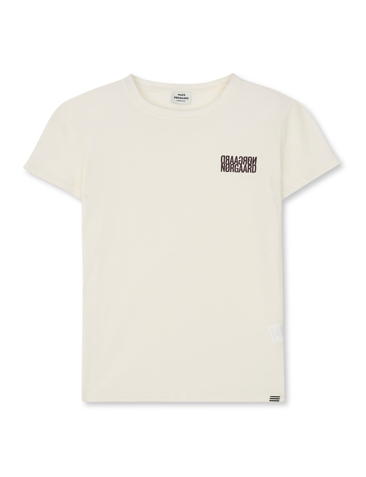 Single Cotton Tuvina mini mirror Tee, Vanilla Ice