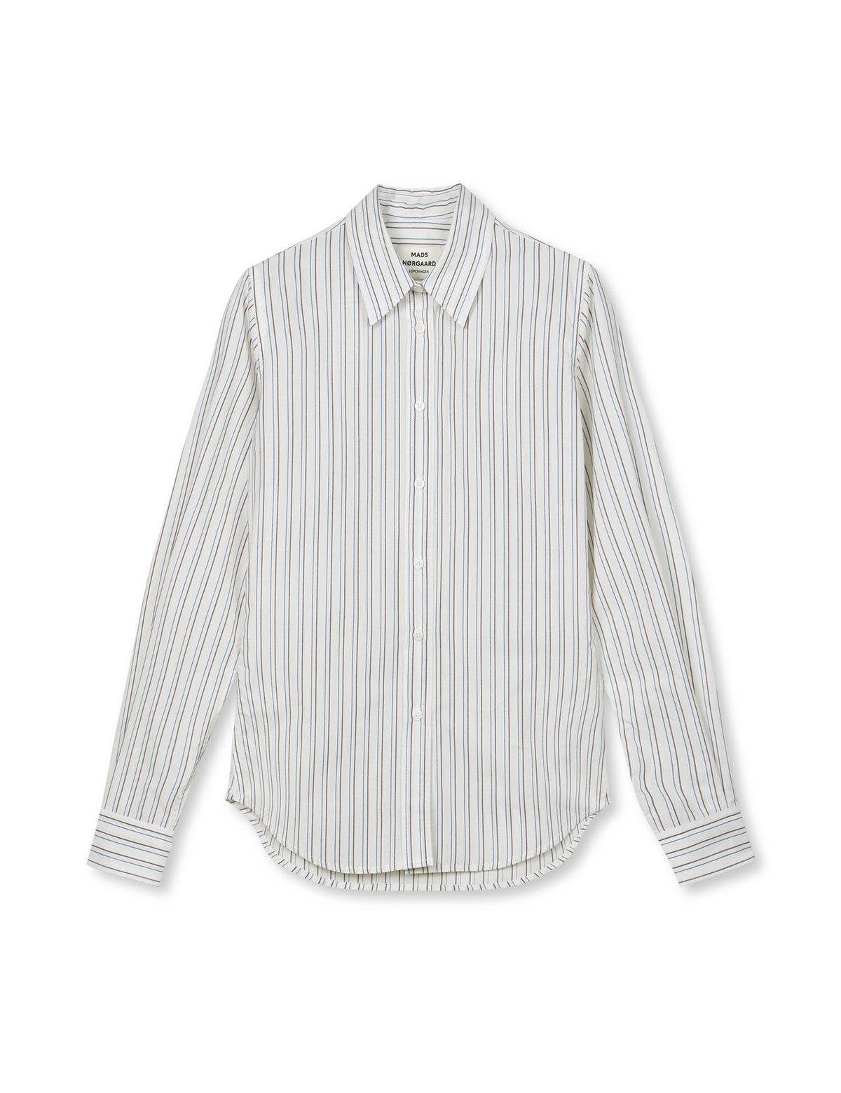 Cohen Poplin Shady Shirt, Snow White/Winetasting
