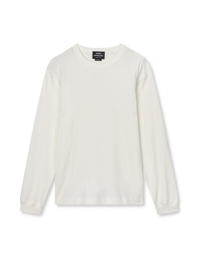 Klassik Rib Esben LS Tee, White