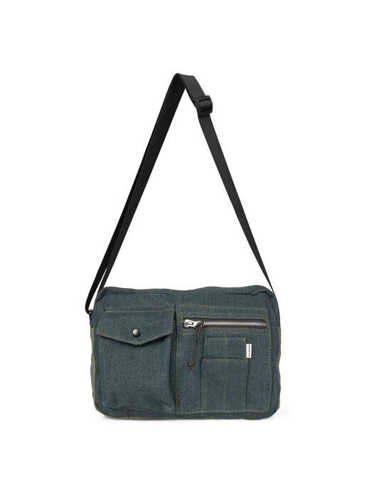 Double D Cappa Bag, Blue/Green Dye