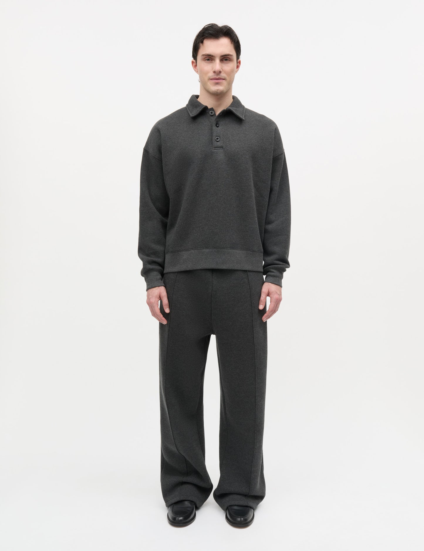 Standard Niko Sweatpants, Dark Grey Melange
