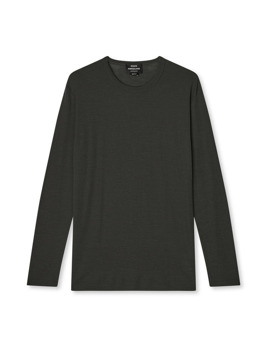 Fine Wool Solid Tobias Knit, Phantom